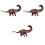 3Stk Apatosaurus Dinosaurier Modell Sichere Langlebige Deko 3