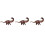 3Stk Apatosaurus Dinosaurier Modell Sichere Langlebige Deko 4