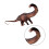 3Stk Apatosaurus Dinosaurier Modell Sichere Langlebige Deko 11