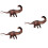 3Stk Apatosaurus Dinosaurier Modell Sichere Langlebige Deko 7