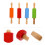 12Pcs Assorted Color Silicone Baking Rolling Pins for Pastry and Dough 10