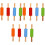 12Pcs Assorted Color Silicone Baking Rolling Pins for Pastry and Dough 3