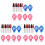 18Sets Golf Zeichner Marker Set Rot Outdoor 2