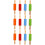 12Pcs Assorted Color Silicone Baking Rolling Pins for Pastry and Dough 8