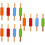 12Pcs Assorted Color Silicone Baking Rolling Pins for Pastry and Dough 7