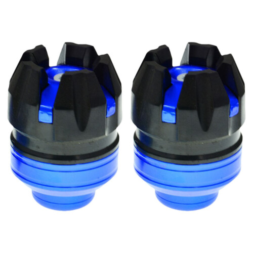 4Stk Motorrad Vordergabel Stoßdämpfer Crash Sliders Aluminium Blau