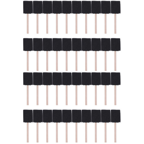 80Stk Set Holzgriff Schwarz Für Präzises 1