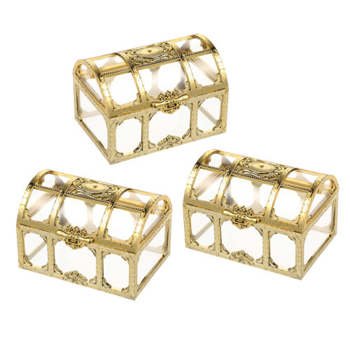 3Pièces Coffrets Bijoux Plastique Boîte Rangement Et Décor