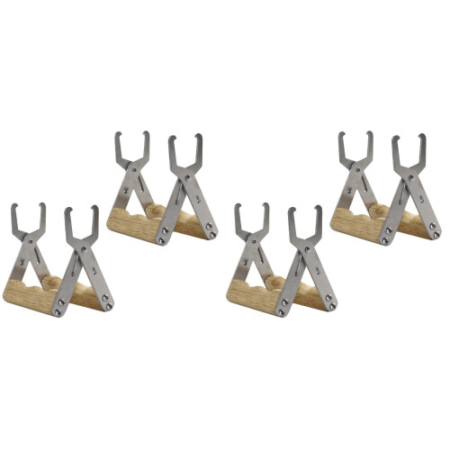 4Stk Rahmenhalter Mit Holzgriff Mehrfarbig Langlebig 1