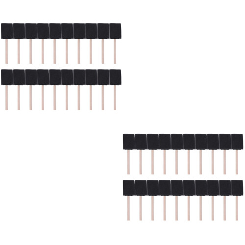 80Stk Set Holzgriff Schwarz Für Präzises 2