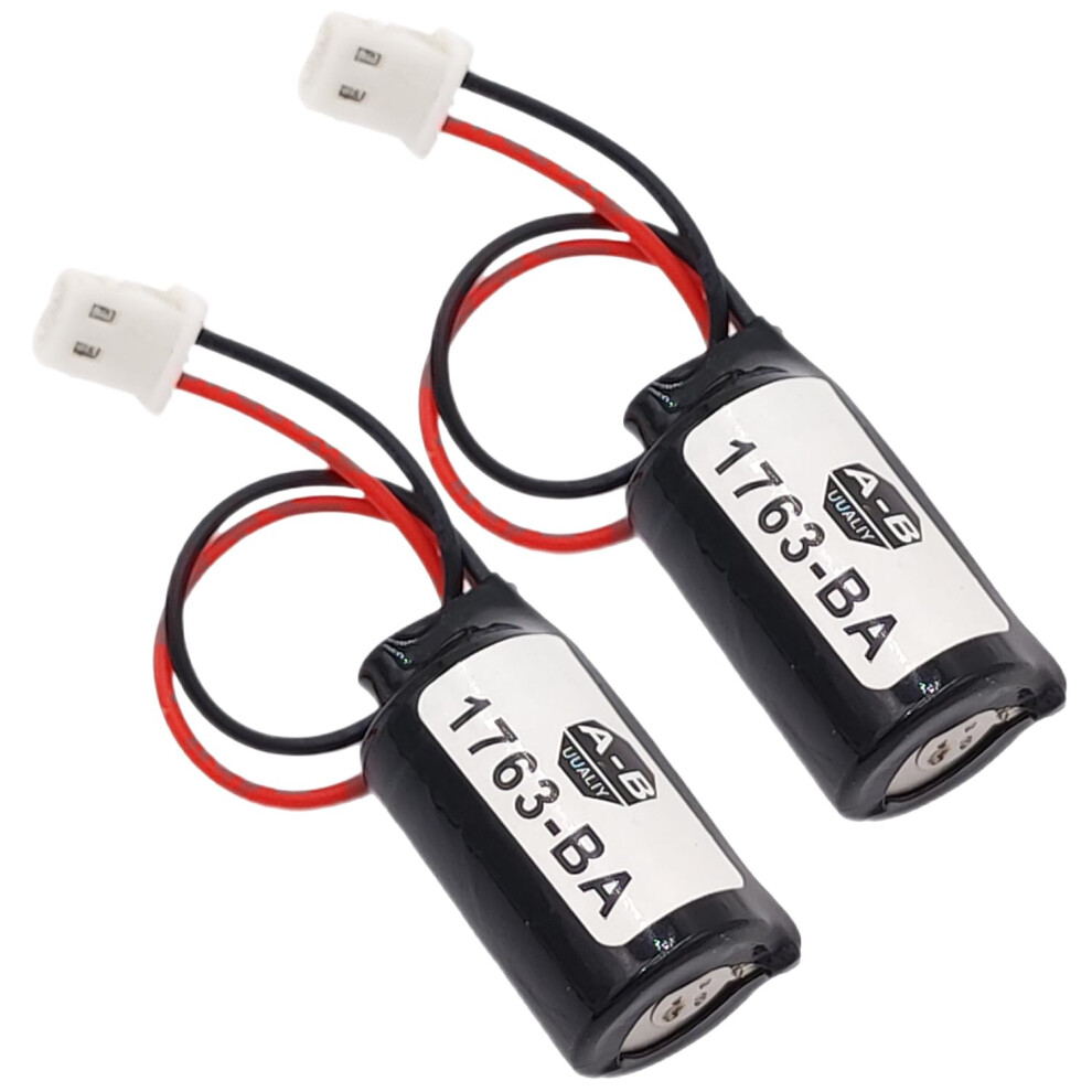 2 Pack Plc Backup Battery 3V 1100Mah Longlasting Lithium Replacement For Allen Bradley 1763Ba 9169991284484