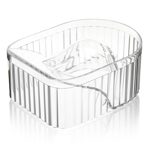 6Pièces Bols Transparente Trempage Ongles