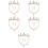 5Ensembles Collier Et Boucles D'oreilles Fille Couronne 9