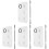 4Sets Silver Makeup Mixing Tray with Durable Stainless Steel Spatulas 10