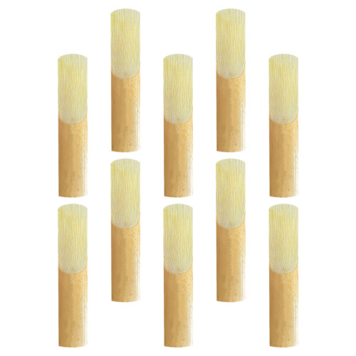 50Pièces Anches Saxophone Accessoires Instrument 2.5 Bambou Kaki