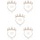 5Ensembles Collier Et Boucles D'oreilles Fille Couronne 10