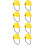 8Pièces Casques Miniatures ABS Couleur Pour Décoration 7