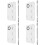 4Sets Silver Makeup Mixing Tray with Durable Stainless Steel Spatulas 7