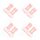 16Pièces Anneaux De Bébé Rose, Accessoires Portables Sûrs 6