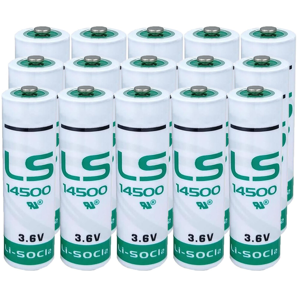 15Pcs Ls14500 2600Mah 3.6V Aa Lithium Battery Longlasting Power For Industrial And Security Devices 9771547259121