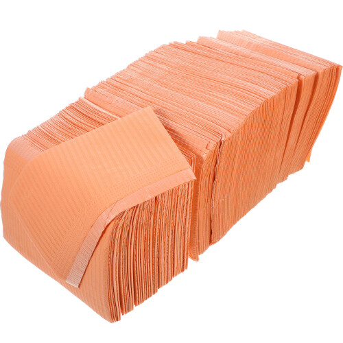 250Pièces Protège-Bureau Jetable Double Couches Orange 1