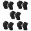 10Pièces Protections Genoux Élastiques Noires Pour Danse Sport 10
