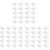 60Pièces Accessoires Tonnelle Plastique Pour Support Structure 4