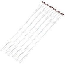 30St Zilveren Haar Tinsel Extensies Pet Glitter Strengen Voor Vrouwen