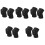 10Pièces Protections Genoux Élastiques Noires Pour Danse Sport 5