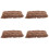 4Pièces Plaid En Tissu Café Pour Chat 7