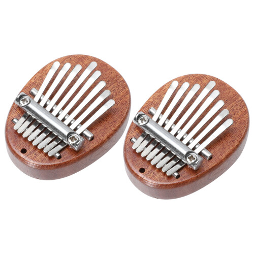 4Pièces Piano Pouce Kalimba 8 Clés Compact Bois Massif Usage Maison 1
