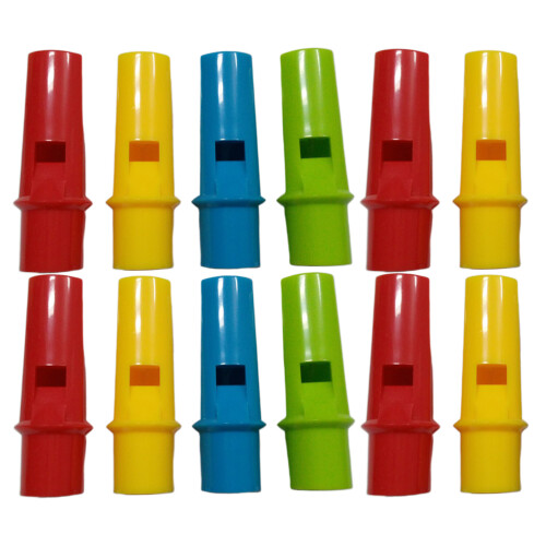 36Pièces Instruments Flûtes Pan Cylindriques En ABS Couleurs Mix