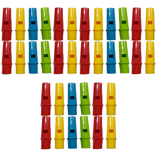 36Pièces Instruments Flûtes Pan Cylindriques En ABS Couleurs Mix 2