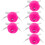 6Pièces Accessoires Roller Pompons Roses Sons Pour DIY 7