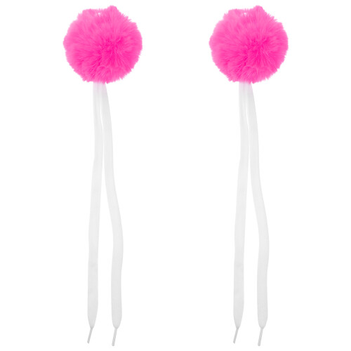 6Pièces Accessoires Roller Pompons Roses Sons Pour DIY 1