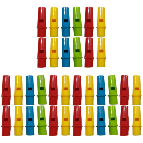 36Pièces Instruments Flûtes Pan Cylindriques En ABS Couleurs Mix 1