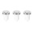 3Pièces Bouton Air Multipurpose Argenté Avec Joint Silicone Étanche 4