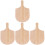 4Pièces Pelle À Bois Beige Manche Ergonomique Multiusage 4