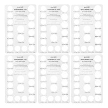 10Pièces Cercles Mesure Taille Portable Pour Usage Varié