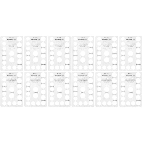 10Pièces Cercles Mesure Taille Portable Pour Usage Varié 1