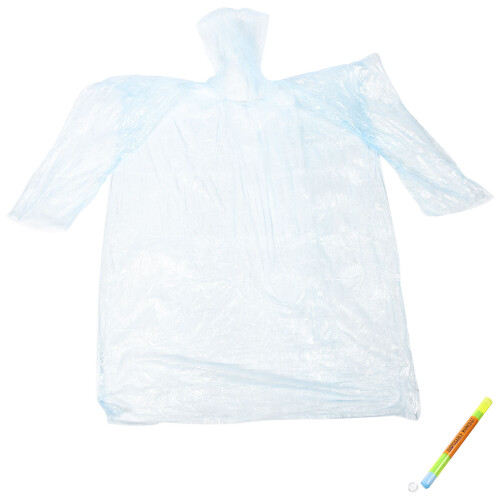 4Pièces Poncho Adulte Pièce Jetable Capuche Protection 1