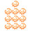 48Pièces Accessoires Sevrage Veau Clip Bétail Orange Robuste 1