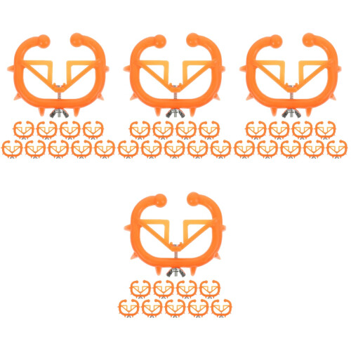 48Pièces Accessoires Sevrage Veau Clip Bétail Orange Robuste 2