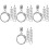 40Pcs Silver Zinc Alloy Zipper Pulls for Bags Durable DIY Replacement 3