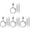 40Pcs Silver Zinc Alloy Zipper Pulls for Bags Durable DIY Replacement 2