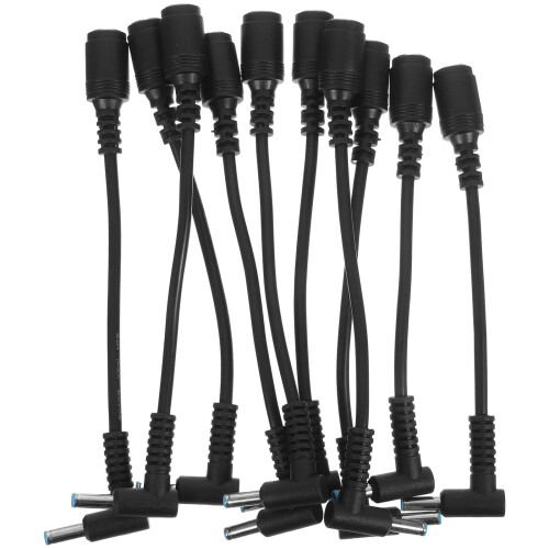 40Pcs Plastic Tip Adapter Converter Cable Power Supply Cord for Laptop