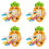 4Pièces Jouet Orange Bébé Plastique Sensoriel Éducatif 7