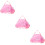 3Pièces Ballet Fille Rose Nylon Multiusage Danse École 9