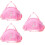3Pièces Ballet Fille Rose Nylon Multiusage Danse École 8