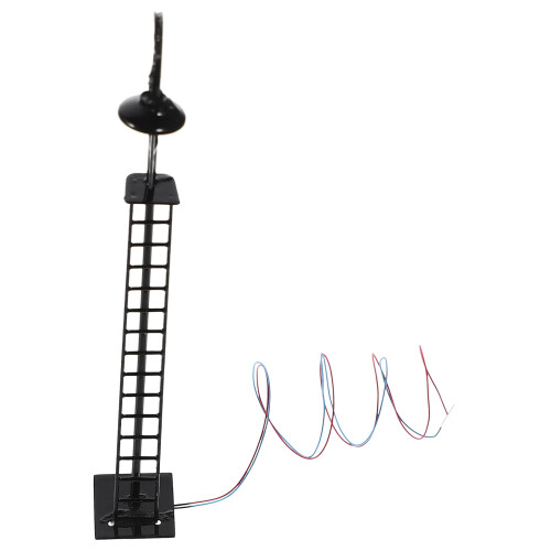 5Pcs Black Mini Railroad Light Model for Train Layout Decor Sand Table